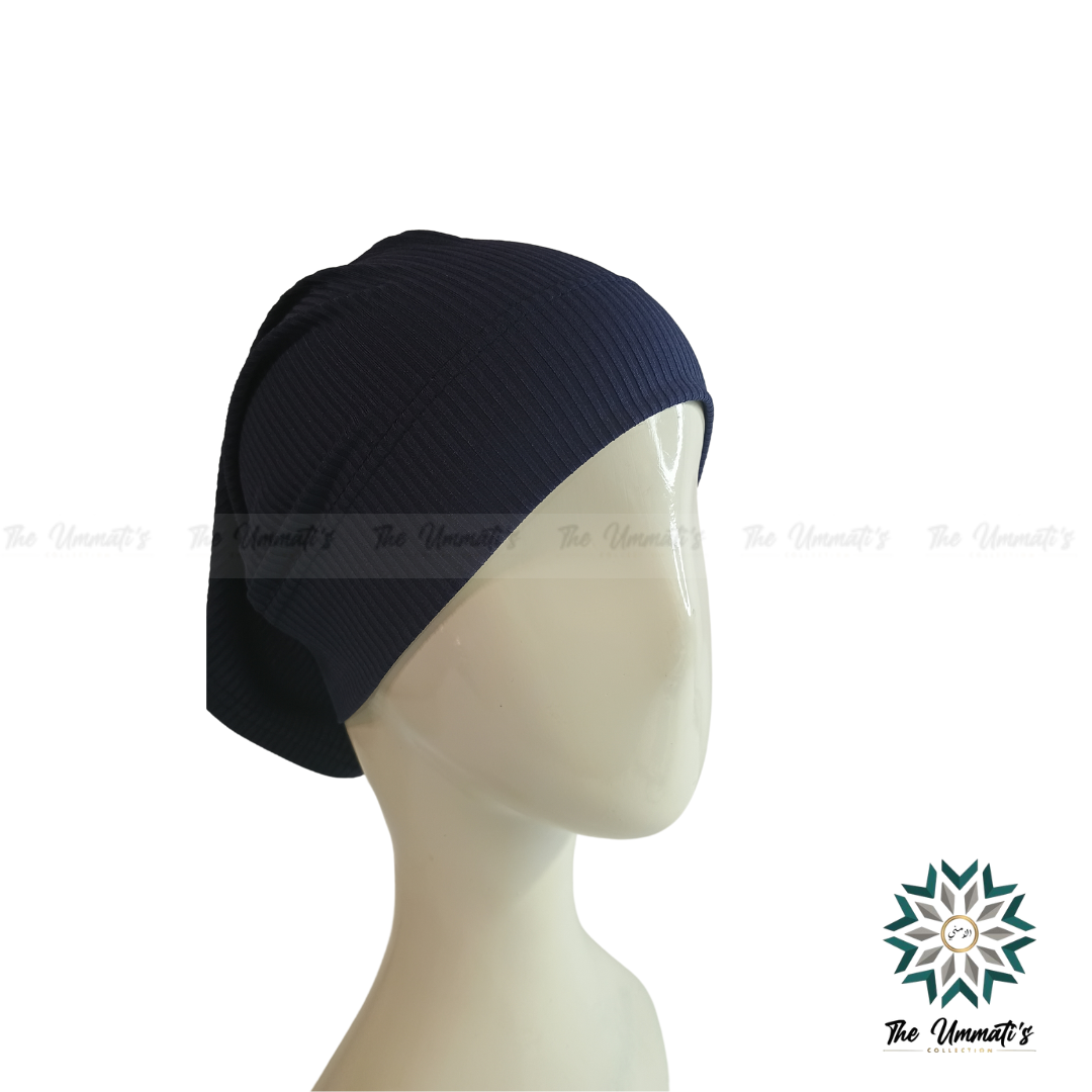 Ribbed Jersey Undercap - Navy