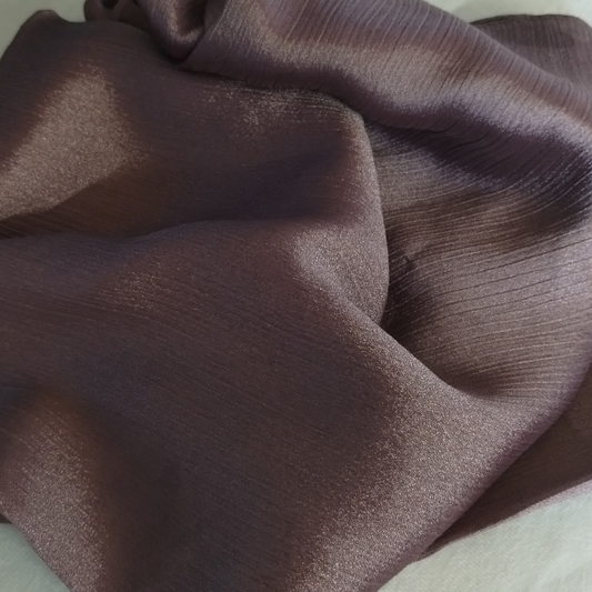 Crinkle Silk Hijab ( Mauve)