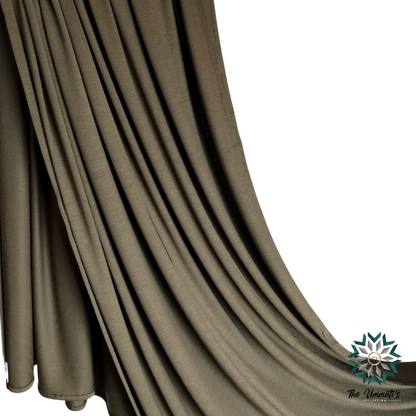 Premium Maxi Jersey Hijab - Khaki