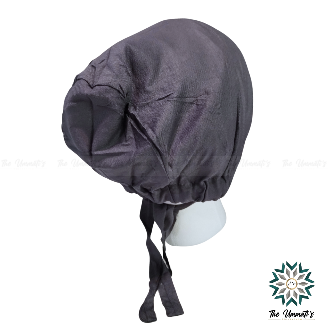 Satin Lined Hijab Undercap - Gray