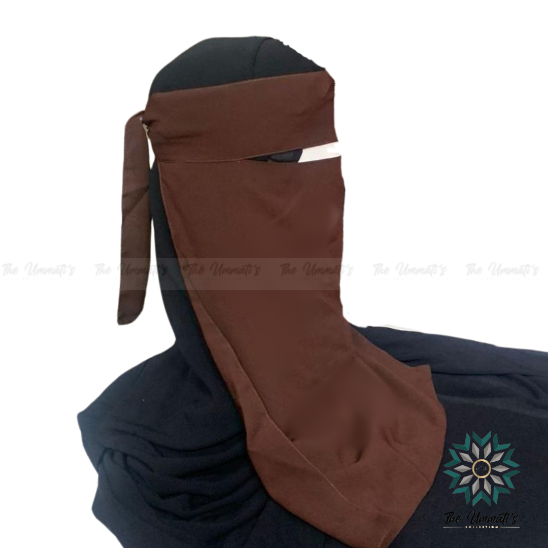 Long Single Layer Niqab - Mohagny