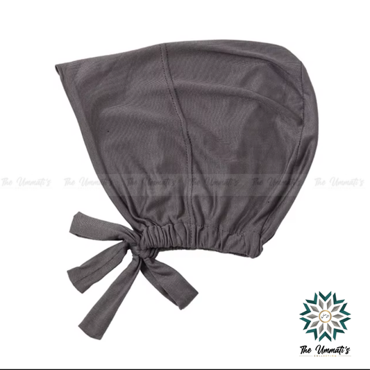 Tie Back Hijab Undercap - Charcoal