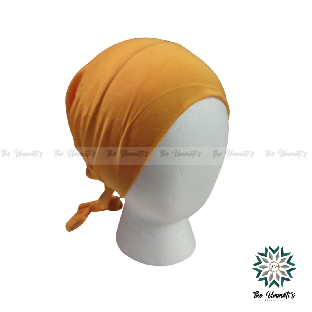 Tie Back Hijab Undercap - Mustard