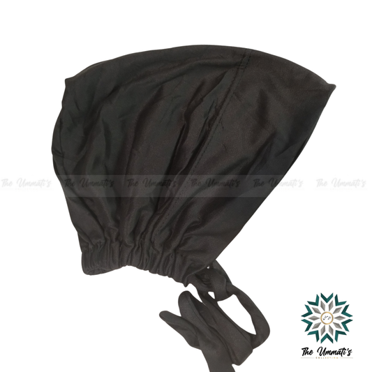 Tie Back Hijab Undercap - Black