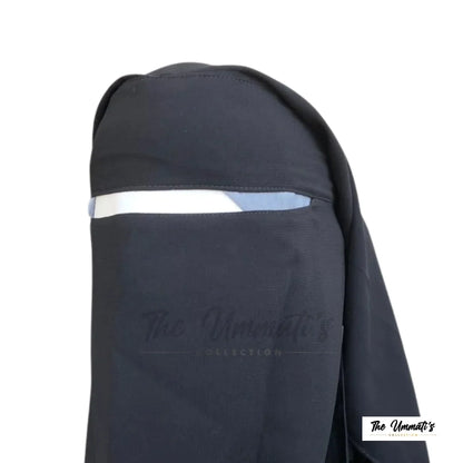 Two layer Niqab - Black