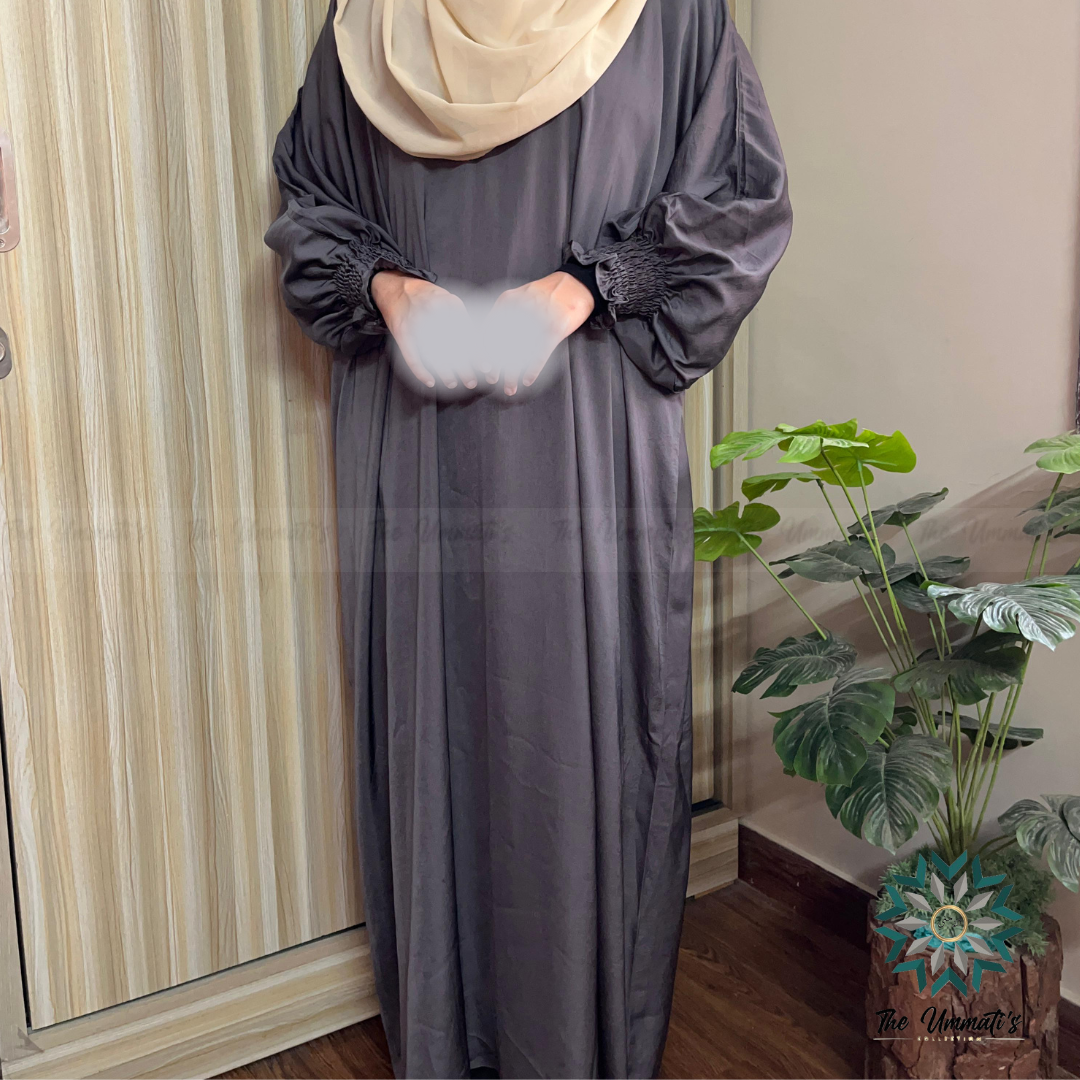 Abaya Daneen - Silver Gray