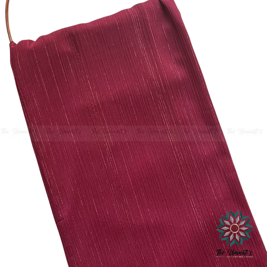 Shimmer Chiffon Hijab - Plum